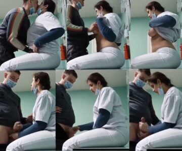 دكتورة عربية تحلب مريضها في المستشفى
